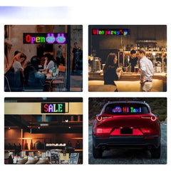 1 Pc Matrix Panel Car LED Display Flexible Screen Art Interactive Digital Frame Bluetooth APP & Remote Controlled Emoji Screen
