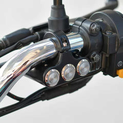 1 Pc Motorcycle 3in1 Handlebar Metal Switch Adjustable Mount Button Waterproof ON-OFF Buttons For Headlight With Different Color Led Function