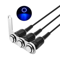 1 Pc Motorcycle 3in1 Switch Handlebar Adjustable Mount Waterproof Switches ON-OFF Buttons For Headlight With Led Function