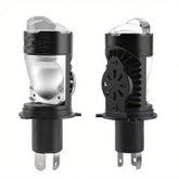 2 Pcs Set Nakamoro N40 Mini Dual Color Motorcycle LED H4 Headlight Projector Lens