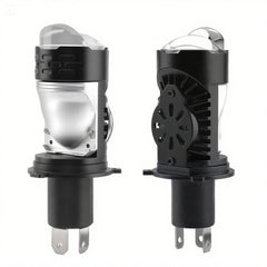 2 Pcs Set Nakamoro N40 Mini Dual Color Motorcycle LED H4 Headlight Projector Lens