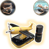 1 Pc Solar Military Aeroplan Model Car Dashboard Air Freshener Perfume