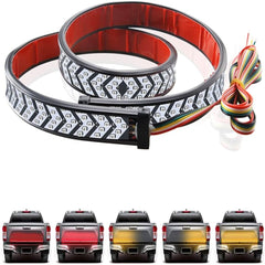 1 Pc Universal 60 Inch Jeep Flexible Tail light Strip With Flowing Turn Signals Led Function