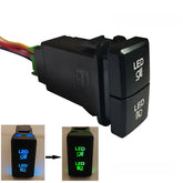 Universal Car LED Lights Dual On/Off Switch Button