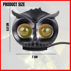 1 Pc Motodafish Economy Series 2 SMD Owl Shape Black Plastic Body Spotlight Headlight Lens Yellow-White Beam Fog Lights
