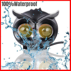 1 Pc Motodafish Economy Series 2 SMD Owl Shape Black Plastic Body Spotlight Headlight Lens Yellow-White Beam Fog Lights