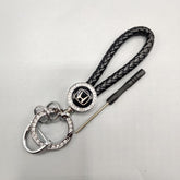 1 Pc Universal Honda PU Leather Keychain With Elegant Look