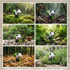 1 Pc Universal Panda Resin Character Decoration Accessories For Car