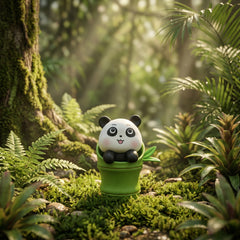 1 Pc Universal Panda Resin Character Decoration Accessories For Car