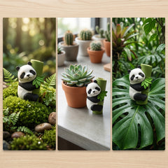 1 Pc Universal Panda Resin Character Decoration Accessories For Car