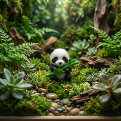 1 Pc Universal Panda Resin Character Decoration Accessories For Car