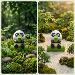 1 Pc Universal Panda Resin Character Decoration Accessories For Car