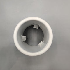 1 Pc Universal White Coated Car Exhaust Tip In Premium Quality (Medium)