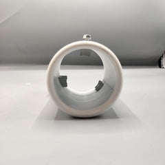 1 Pc Universal White Coated Car Exhaust Tip In Premium Quality (Medium)