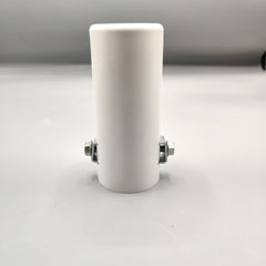 1 Pc Universal White Coated Car Exhaust Tip In Premium Quality (Small)