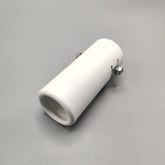 1 Pc Universal White Coated Car Exhaust Tip In Premium Quality (Small)