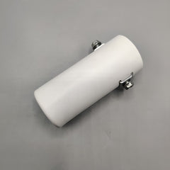 1 Pc Universal White Coated Car Exhaust Tip In Premium Quality (Small)