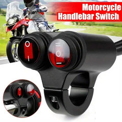1 Pc Double Switch Combination with Handlebar Dual Button CNC Metal Motorcycle Handle Switch For Motorcycle, Scotty