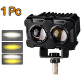 1 Pc Economy Series 2 SMD Metal Body Bar Fog Light For Universal Bikes & Cars