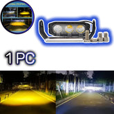 1 Pc HJG 3 Lens Metal body Projector Light Yellow - White Beam Fog Lights
