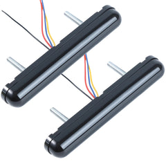 2 Pcs LED Tail Light DRL Running Light Rear Brake Lamp Turn Signal Lamp (Red-Yellow)