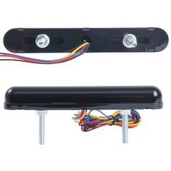 2 Pcs LED Tail Light DRL Running Light Rear Brake Lamp Turn Signal Lamp (Red-Yellow)