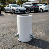 1 Pc Universal White Coated Car Exhaust Tip In Premium Quality (Medium)