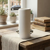 1 Pc Universal White Coated Car Exhaust Tip In Premium Quality (Small)