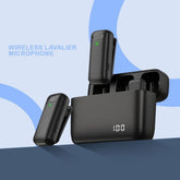 2-in-1 Wireless Microphone Noise Reduction Mic with Charging Case For Video Recording In Premium Quality