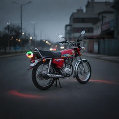 1 Pc Motorcycle RGB App Controlled Back Light in Audi Style With Flasher And Indicator For CG 125