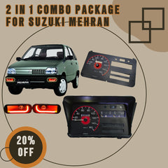 2 IN 1 Combo Package For Suzuki Mehran Premium Quality Mehran Bumper Light & Mehran Meter Panel
