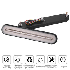 2 Pcs 3in1 LED Tail Light DRL Running Light Rear Brake Lamp Turn Signal Lamp