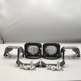 2 Pcs Set Economy Series Wide Lens Spotlight Headlight 9D Lens Yellow - White Beam Fog Lights