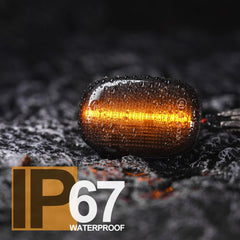 2 Pcs Set Alto 660cc Audi Style Side Fender Indicator in Smoke Color