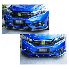 2 Pcs Set Universal Adjustable Blue Bumper Splitter Lip Spoiler Support Canard Rod For Cars (Medium)
