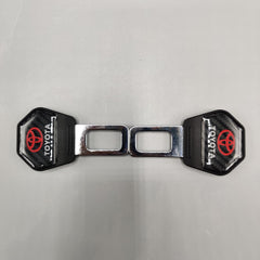 2 Pcs Set Universal Car Toyota Custom Seat Belt Warning Canceler Clips in Carbon Fiber