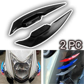 2 Pc Set Universal Motorcycle Winglet Aerodynamic Spoiler Wing with Adhesive Motorbike Decoration Equipment