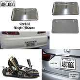 2 Pcs Set Universal Stainless Steel Metal Number Plate (Large)