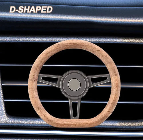 Hyundai Mini Steering Wheel Car perfume Long lasting Fragrance For AC Grill D-Shape Air Conditioner