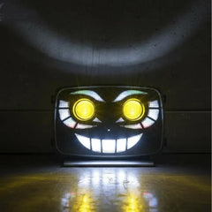 Bike Headlight Led Panel Joker Devil Smile Style With RGB Function For CG 125/CD 70