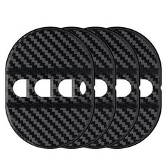 4 Pcs Set Black Car Door Lock Protection Cover Anti Rust (Black)