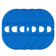 4 Pcs Set Blue Car Door Lock Protection Cover Anti Rust (Blue)