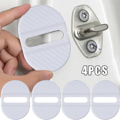 4 Pcs Set Blue Car Door Lock Protection Cover Anti Rust (White)