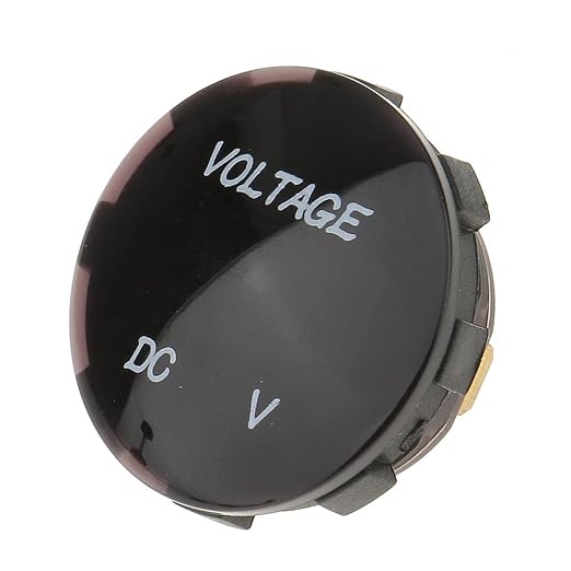 Universal Round Voltmeter Ammeter with Led Digital Panel, Monitor For Car 1 Pc