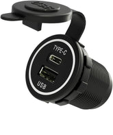 Universal USB Type C 28W Fast Charger Type C USB Car Charger Socket 9V-24V for Car