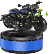 Universal Solar Harley Bike Car Perfume Air Freshener 360° Rotating Car Perfume Solar Energy Fragrance Car 1 Pc(Blue)