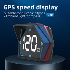 Universal G20 GPS HUD Gauge Car Digital Head Up Display Speedometer 1 Pc