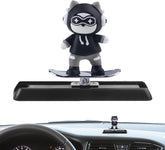 1 Pc Universal Dashboard Sliding Character Car Interior Decoration Accessories