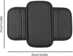 Universal Car Arm Pad PU Leather Armrest Seat Box Cover Protector 1 Pc(Black)