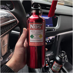Universal Stainless NOS Nitro Oxygen Silender 500ml Water Bottle In Premium Quality 1 Pc (Red)